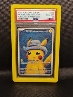 Pokemon x Van Gogh Museum: Pikachu with Grey Felt Hat Promo Card 820650856891 - Image 1