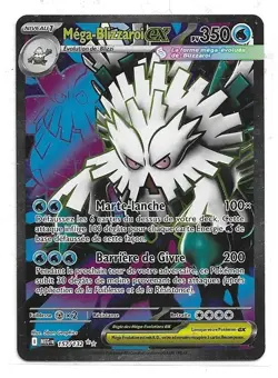 CARTE POKEMON MEGA-BLIZZAROI EX 350 PV 157/132 SERIE MEGA EVOLUTION ME 01 - Image 1