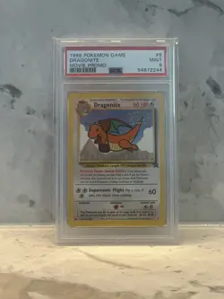 1999 Pokemon Game Movie Promo Dragonite PSA 9 Mint #5 - Image 1