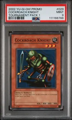 2002 Yu-Gi-Oh! Cockroach Knight Tournament Pack 1 TP1 Common PSA 9 - Image 1