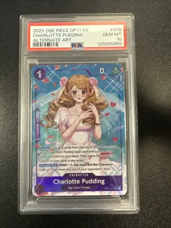 Charlotte Pudding (Alternate Art) OP11-070 A Fist of Divine Speed Foil PSA 10 JL - Image 1