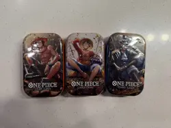 One Piece Tin Pack Set Vol 2 Set of 3 [TS-02 OP-13] Sealed Bandai - Image 1
