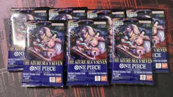 One Piece TCG (OP-14) The Azure Sea's Seven Booster Packs - English - Lot of 7 - Image 1