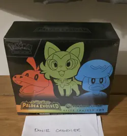 Pokemon Center Elite Trainer Box ETB Scarlet Violet Paldea Evolved, New Sealed - Image 1