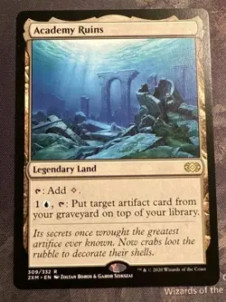 1x MTG Academy Ruins Magic - Double Masters Rare Land! NM Mint! - Image 1
