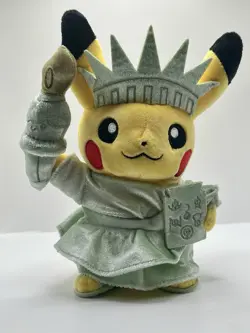 Pokemon Center Nintendo PIKACHU Plush Statue of Liberty Edition NY NYC New York - Image 1