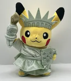 Pokemon Center Nintendo PIKACHU Plush Statue of Liberty Edition NY NYC New York - Image 2