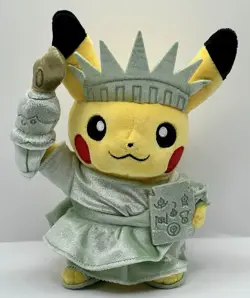 Pokemon Center Nintendo PIKACHU Plush Statue of Liberty Edition NY NYC New York - Image 3