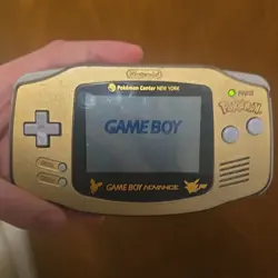 Nintendo Game Boy Advance Pokemon Center New York Gold Special Edition AGB-001 - Image 3