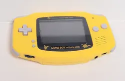 GameBoy Advance Pokemon Center New York Yellow Pikachu Reshell Custom Tested - Image 1