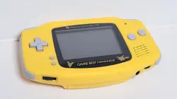 GameBoy Advance Pokemon Center New York Yellow Pikachu Reshell Custom Tested - Image 2