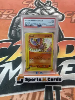 2002 Pokemon League Ho-Oh Black Star Promo Pokemon Center New York Psa 10 - Image 1