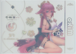 ❤YAE MIKO - CLEAR ACETATE - Goddess Story Anime Waifu Card - 10M04 - FR-15 - Image 2