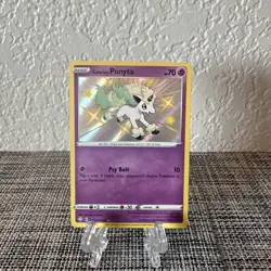 Galarian Ponyta SHINY SV047/SV122 Shining Fates NM Holo Foil Rare Pokemon Card - Image 1