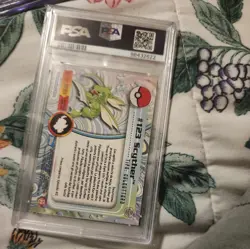 2000 Topps Pokemon TV Animation Edition Series 3 Scyther #123 Blue Logo - NM - Image 2