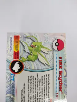 Scyther Topps Pokemon TV Animation Edition Series 3 #123 2000 Glossy - Image 4