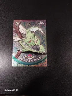 2000 Topps Pokemon TV Animation Edition Series 3 Scyther #123 Blue Logo - NM - Image 1