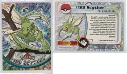 Scyther Italian Topps Pokemon TV Animation Edition Series 3 #123 2000 - Image 3