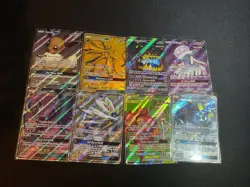 8 Pokemon Full Art GX S&M Card Lot *Read Description For Conditions* Tag Team - Image 1