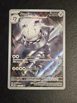 Steelix 150/132 Mega Evolution Illustration Rare Pokemon TCG NM - Image 2