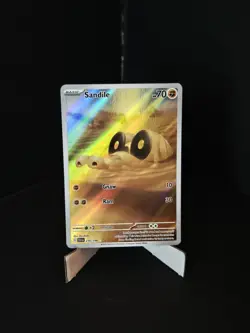 Sandile - 216/198 - Pokemon Scarlet Violet Base Illustration Rare NM - Image 1