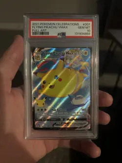 Pokemon Flying Pikachu Vmax Full Art Celebrations 007/025 PSA 10 - Image 1