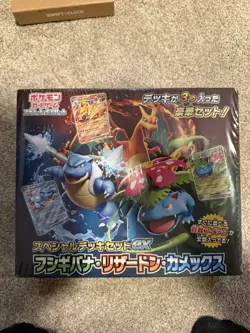 Pokemon TCG Special Deck Set ex Venusaur Charizard Blastoise Japanese Box - Image 1