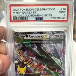 2021 Pokemon Celebrations - Roaring Skies M Rayquaza EX 76/108 PSA 9 - Image 3