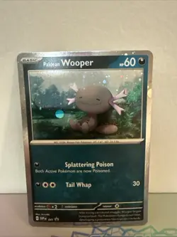 PALDEAN WOOPER SVP041 SCARLET & VIOLET POKEMON (COSMO HOLO PROMO, NM) - Image 1