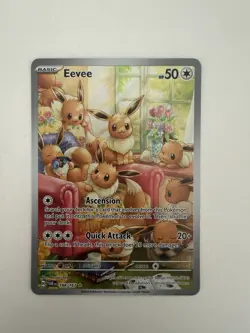 Pokemon Eevee Illustration 188/167 Sv06: Twilight Masquerade Holo IR - Image 1