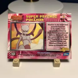 Pokemon TCG Super Psychic Pokemon 1999 Topps Mewtwo Strikes Back #0 Holo - Image 2