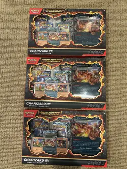 NEW Pokemon TCG Charizard EX Special Collection Box Lot Of 3 SEALED - Image 1