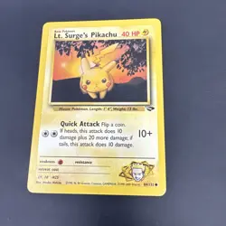 Lt. Surge's Pikachu 84/132 Gym Challenge Regular MP - Image 1