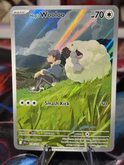 Pokemon 2025 SV Journey Together Hop’s Wooloo 170/159 Illustration Rare NM - Image 1