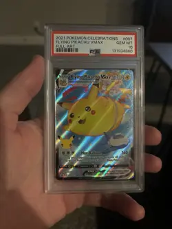 Pokemon Flying Pikachu Vmax Full Art Celebrations 007/025 PSA 10 - Image 1