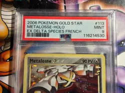 2006 Pokemon ~ EX Delta Species (French) ~ Gold Star Metalosse-Holo #113 ~ PSA 9 - Image 2
