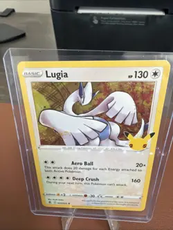 Lugia 22/25 Celebrations Holo Rare Pokemon Card TCG 022/025 25th Anniversary -NM - Image 1