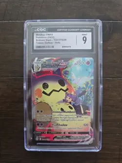2022 Pokemon Brilliant Stars Mimikyu VMAX TG17/TG30 CGC 9 MINT - Image 1