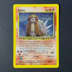 Pokemon TCG Entei 6/64 Rare Holo Unlimited Neo Revelation LP - Image 1