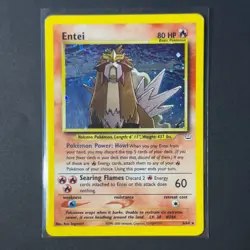 Pokemon TCG Entei 6/64 Rare Holo Unlimited Neo Revelation LP - Image 3