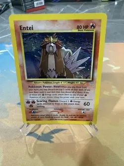 Entei Holo 2001 Pokemon TCG - Neo Revelation Card 6/64 Swirl 🌀 NM - - Image 1