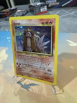 Entei Holo 2001 Pokemon TCG - Neo Revelation Card 6/64 Swirl 🌀 NM - - Image 2