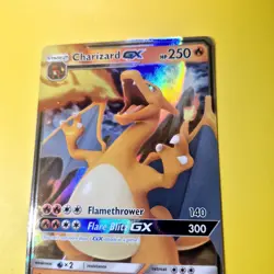 Charizard GX Hidden Fates 9/68 Holo Ultra Rare Full Art Pokemon Card Tcg - Image 5
