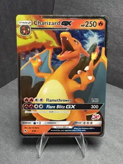 Pokemon TCG Charizard GX 9/68 Hidden Fates Ultra Rare Full Art Pokemon Card - Image 1