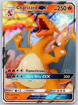 Charizard GX 9/68 (NM) - Sun & Moon Hidden Fates - Ultra Rare Pokemon TCG - Image 1