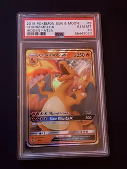 Pokemon TCG: PSA 10 Charizard Gx 9/68 Hidden Fates - Image 1