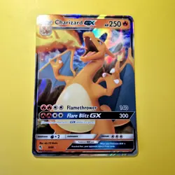 Charizard GX Hidden Fates 9/68 Holo Ultra Rare Full Art Pokemon Card Tcg - Image 1
