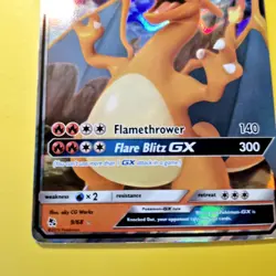 Charizard GX Hidden Fates 9/68 Holo Ultra Rare Full Art Pokemon Card Tcg - Image 3