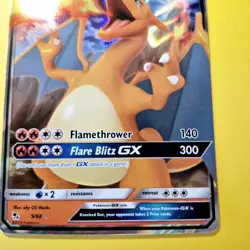 Charizard GX Hidden Fates 9/68 Holo Ultra Rare Full Art Pokemon Card Tcg - Image 5