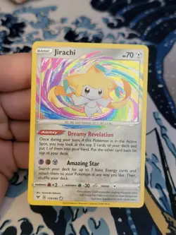 Pokemon TCG - 2020 Jirachi 119/185 - Vivid Voltage - Amazing Rare Holo - NM - Image 1